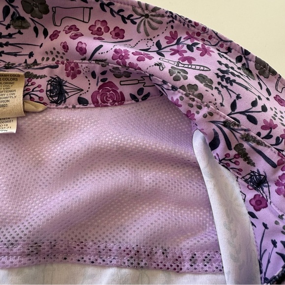 Duluth-Flex-Sidewinder Long Sleeve Shirt-Garden Print-Purple-Cooling-Vented-S - Picture 13 of 15